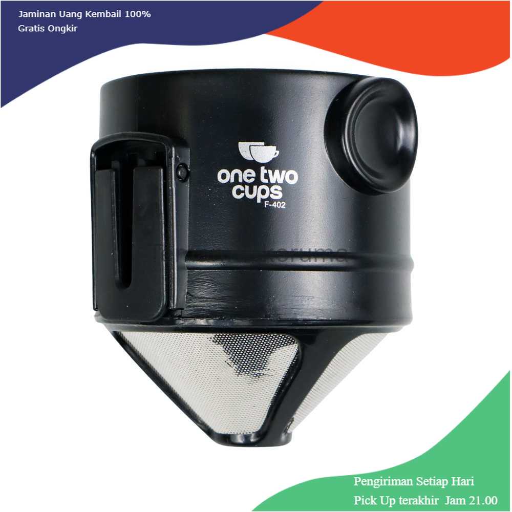 TD-DPR One Two Cups Filter Penyaring Kopi Portable Cone Coffee Dripper F-402