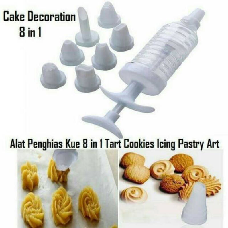 ALAT PENGHIAS KUE 8 IN 1 CAKE DECORATION 8 IN 1