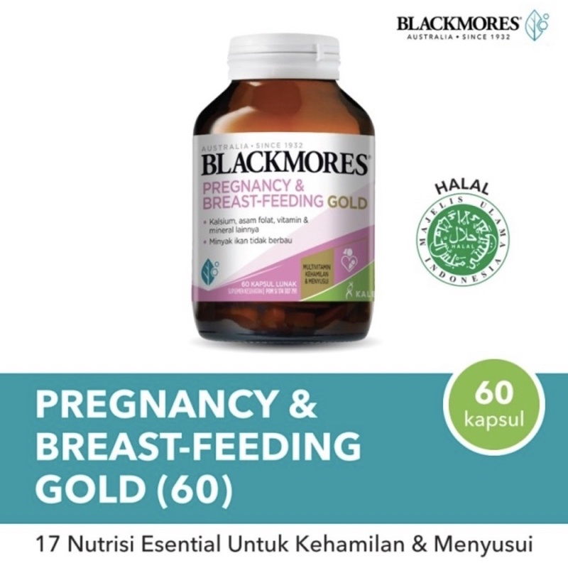 Blackmores pregnancy &amp; breastfeeding gold isi 60 tablet ( nutrisi lengkap untuk ibu hamil )