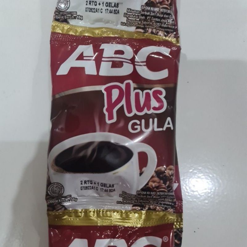 

Kopi ABC plus gula renteng 18 gr