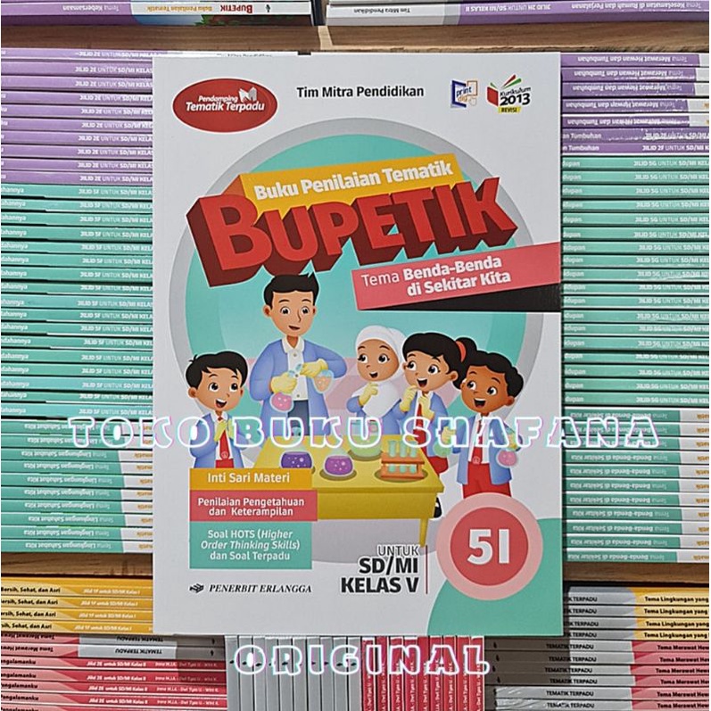 PAKET BUKU BUPETIK 5F 5G 5H 5I KELAS 5 SD ERLANGGA K13 REVISI SEMESTER 2