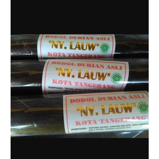 

504ekh Dodol Durian Asli Ny Lauw Khas Tangerang - Tanpa Dus 6J