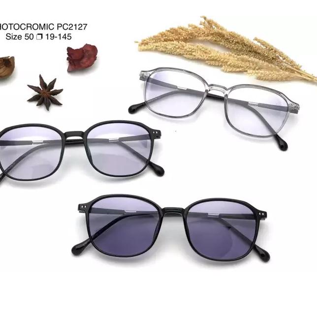 DISKON  9.9 Kacamata Photocromic | Kacamata Minus | Kacamata FAshion 2127 Pria Wanita [KODE 58]