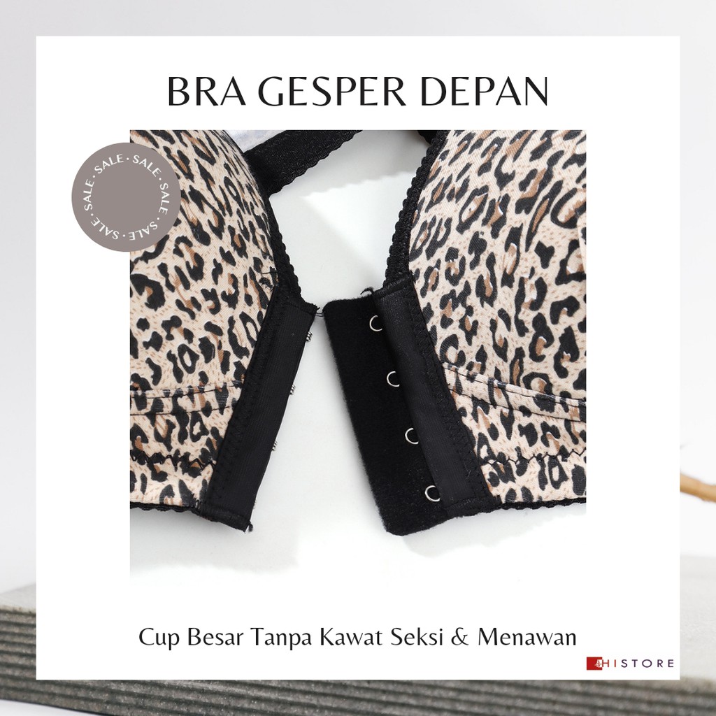 [HI] Bra Seamless Push Up Nirkabel Gesper Depan Cup CD 3316 Wanita Cup Besar