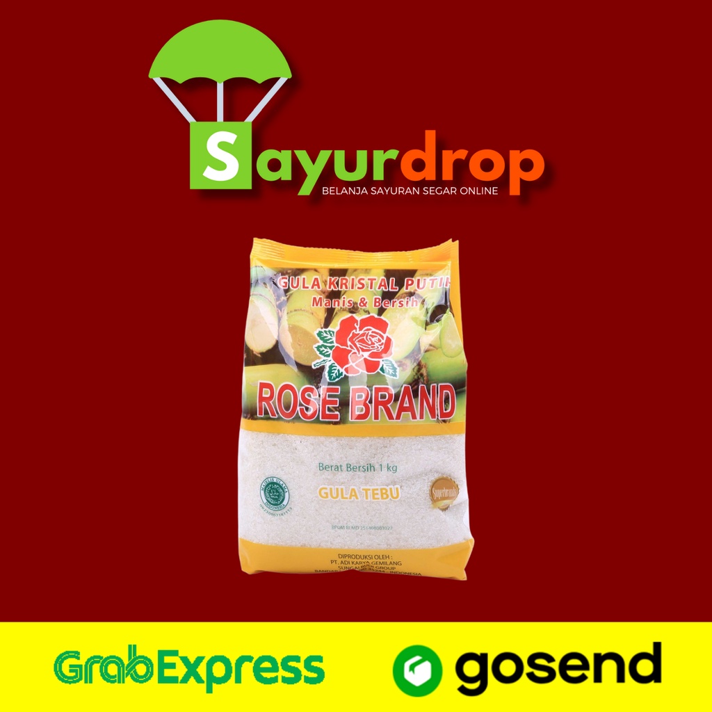 

Gula Pasir Kuning Rose Brand 1 Kg - Murah Cepat - Instan/Same Day Delivery (Sayurdrop)
