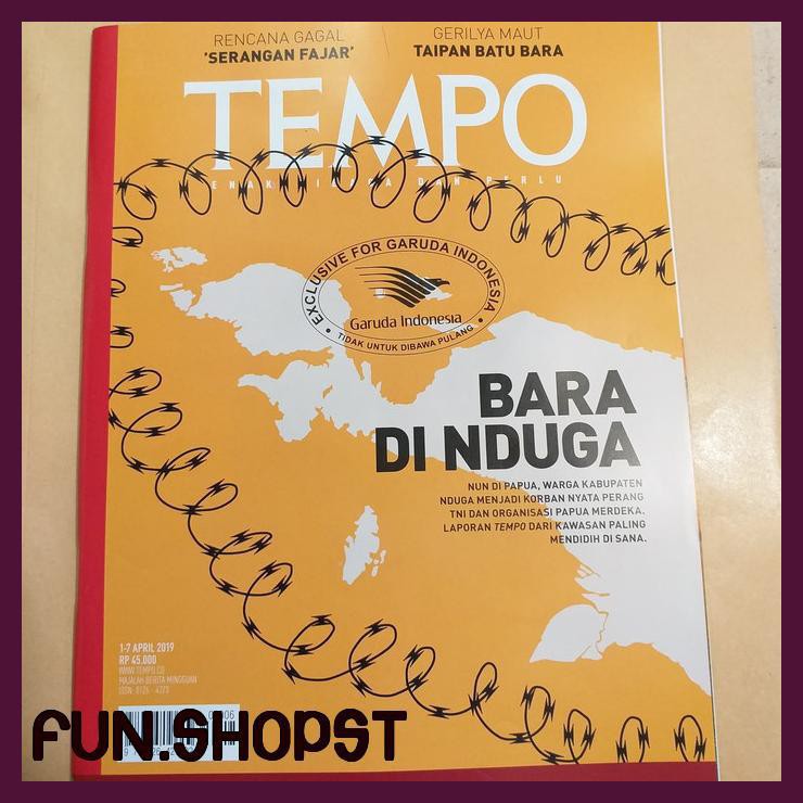 MAJALAH TEMPO 1-7 APRIL 2019