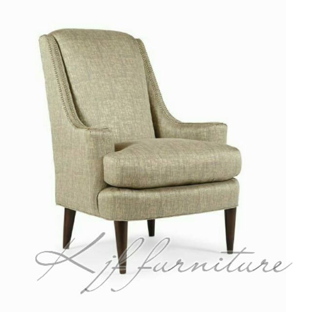 Wing chair sofa single retro classic 3