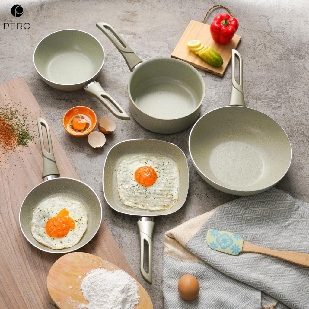 PERO GRANITE NONSTICK SET OF 5 / ALAT MASAK SET ANTI LENGKET / ALAT MASAK LENGKAP MPASI-2