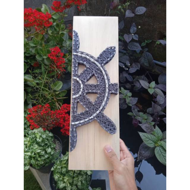 String Art "Ship Wheel" | Wall Decor | Hiasan Dinding