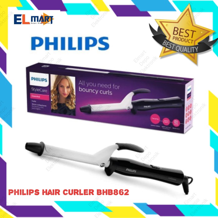 PHILIPS Hair Curly styler BHB862 / pengeriting rambut curler BHB 862