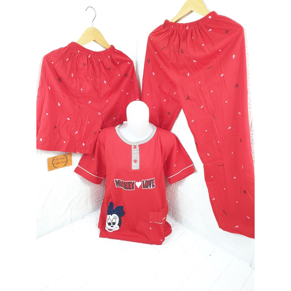 baju tidur wanita patricia premium 3in1 203