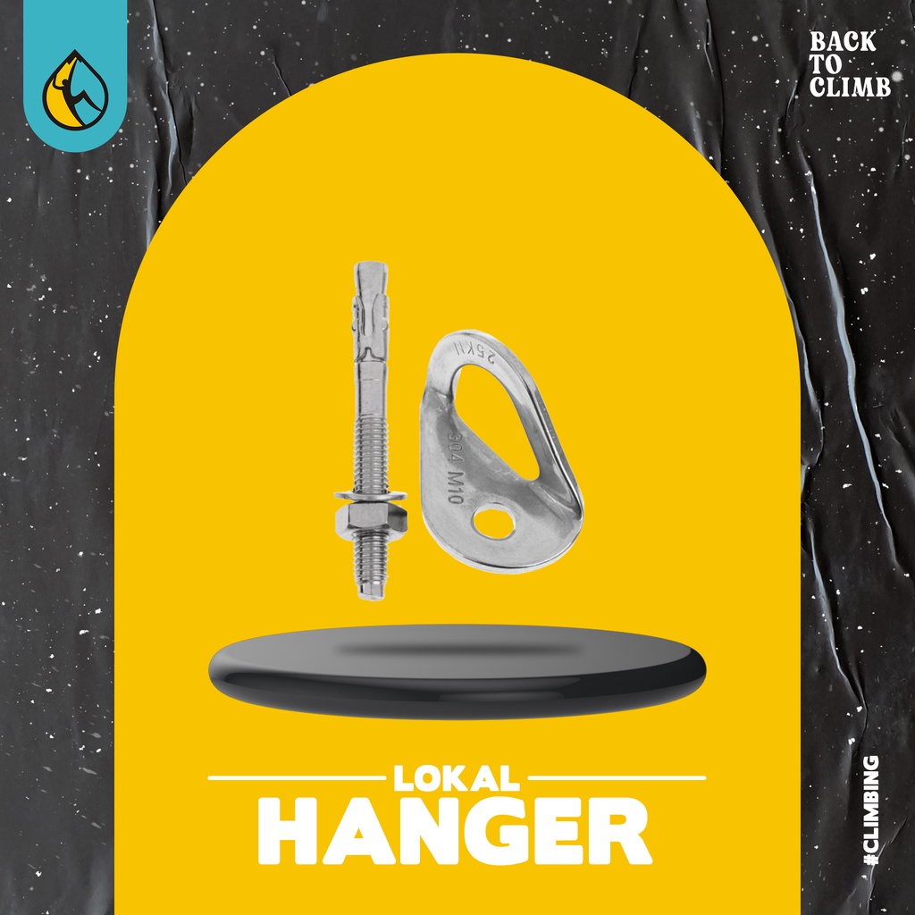 Hanger Bolt Panjat Tebing - Hanger Hammock Anchor/ Angkur