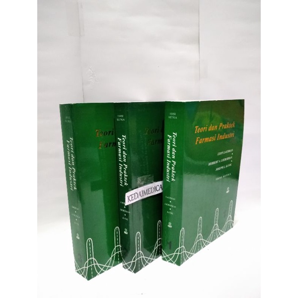 1 PAKET BUKU TEORI DAN PRAKTEK FARMASI INDUSTRI JL.1,2,3 LEON LACHMAN TERMURAH