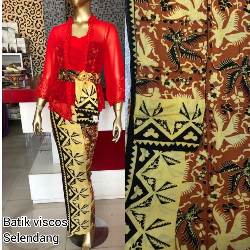 Kamen batik bali set selendang |batik viscos |batik