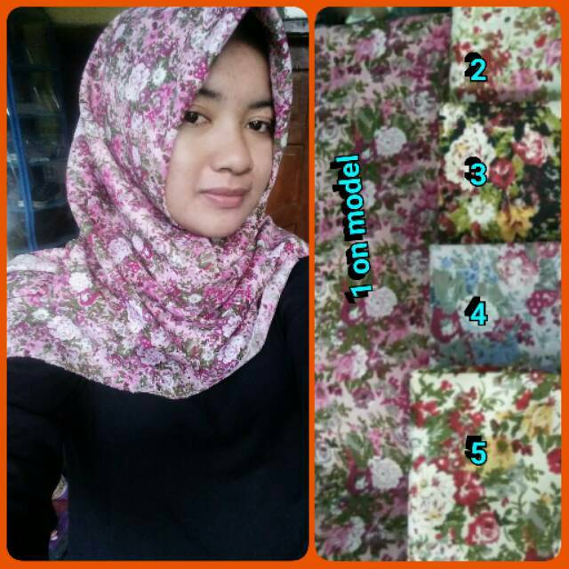 Promo Segi  empat  shabby wolfis sebby 0602 motif  bunga 