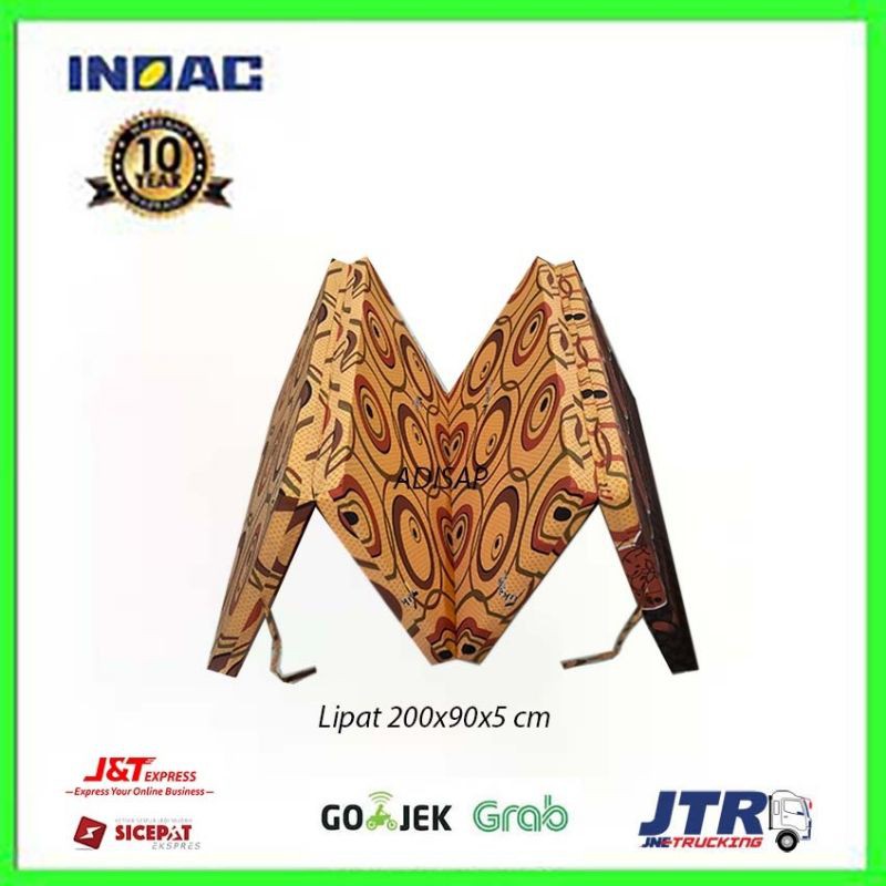 Kasur lipat inoac ukuran 200x90x5 cm