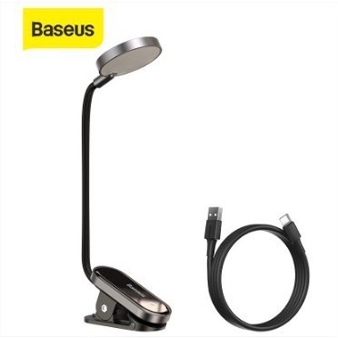 Baseus Comfort Reading Mini Clip Lamp LED Lampu Baca Jepit Clip On Original Baseus