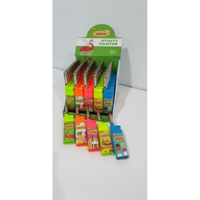 Pemantik Api Batang Besi / Korek Api Gas Batang Besi / Mancis Rokok Merek SOLID harga Satuan