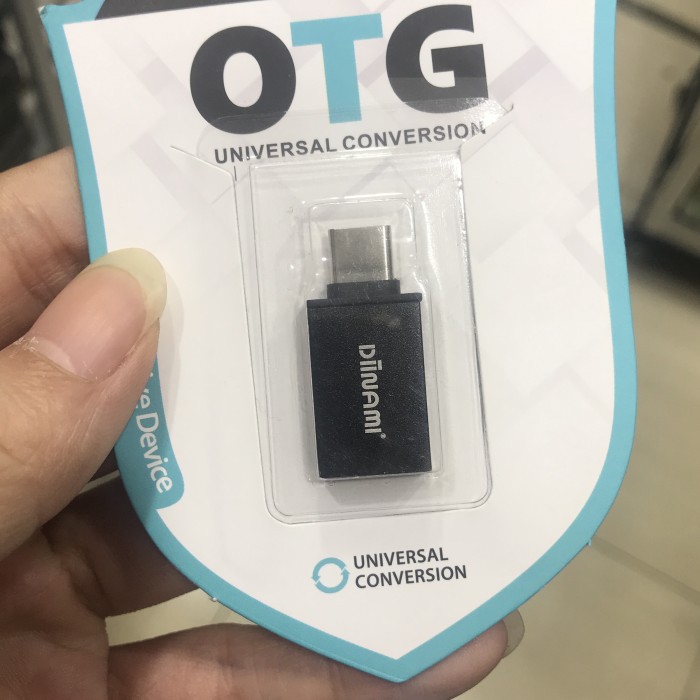 OTG USB TYPE C DIINAMI KUALITAS ORIGINAL BLACK/SILVER