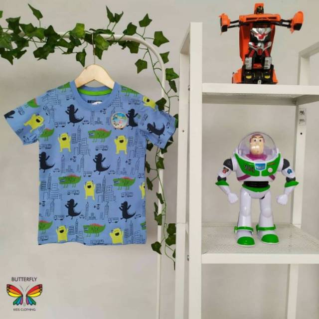 Kaos anak cowok butterfly