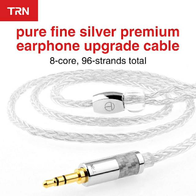 TRN T3 8 Core Pure Silver Cable 3.5mm Upgrade Cable