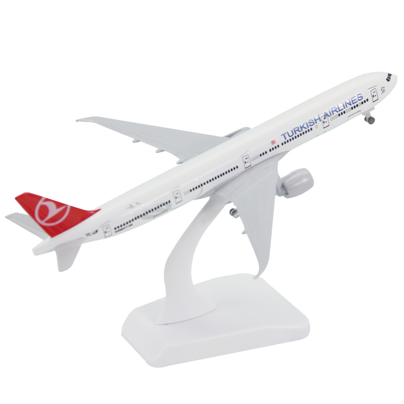 Model Pesawat Terbang Turki Boeing 777 B777 Model Metal Die-cast 16CM / 20CM