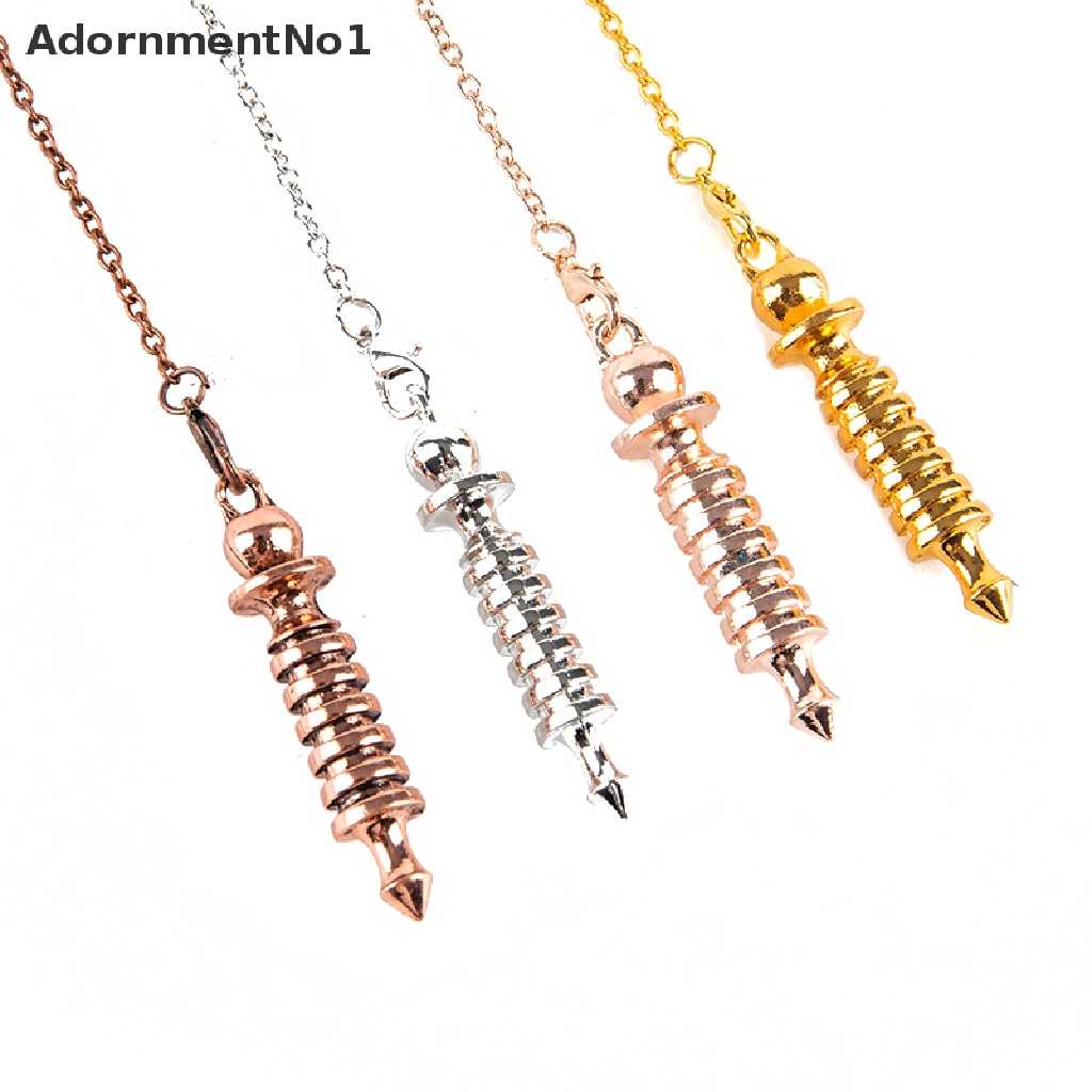 (AdornmentNo1) Pendulum Metal Bentuk Sekrup Untuk Dowsing Pendulo Healing