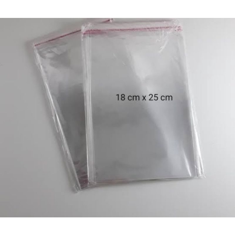 

PLASTIK OPP 18x25 || Plastik Prepet