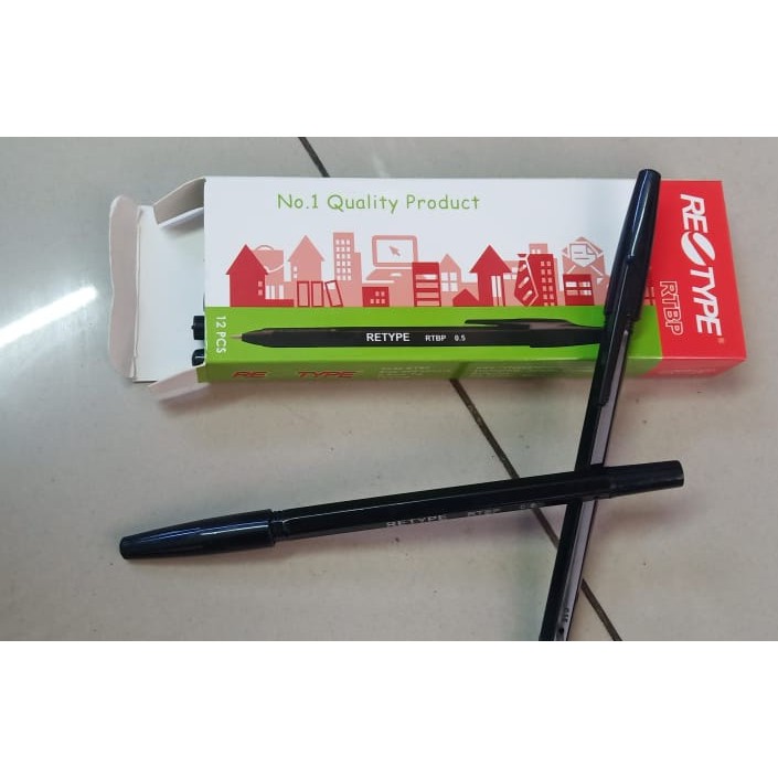 

Pulpen murah hitam retype RC 1 dan RTBP black 1pcs