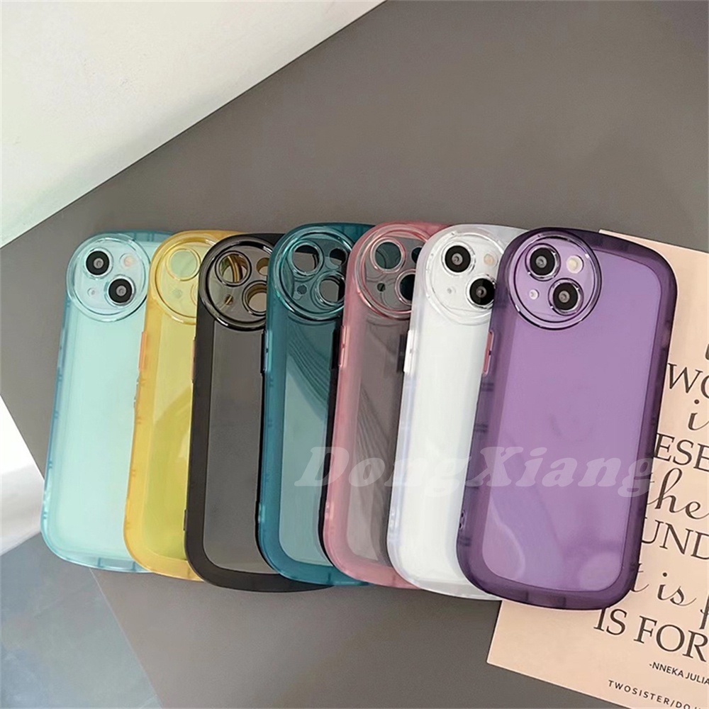 Case Bentuk Oval Warna Macaron Untuk Samsung J7 Pro J4 Plus M11 M12 A13 A23 A03 A03S A02S A10 A10S A12 A20 A30 A50 A50S A20S Dx