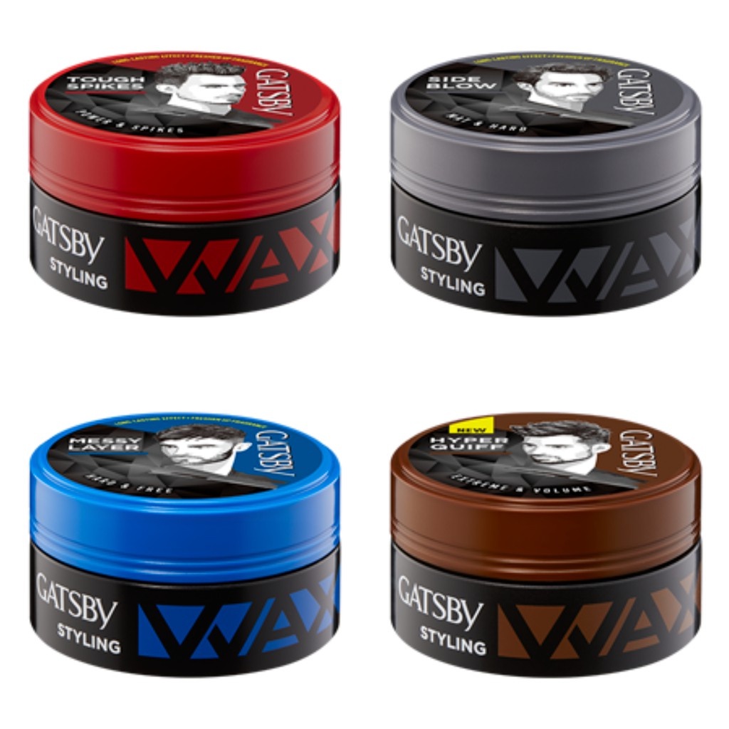 GATSBY Styling Wax 75 gr  | Hard &amp; Free  | Mad &amp; Hard | power &amp; spikes | Extreme &amp; Volume