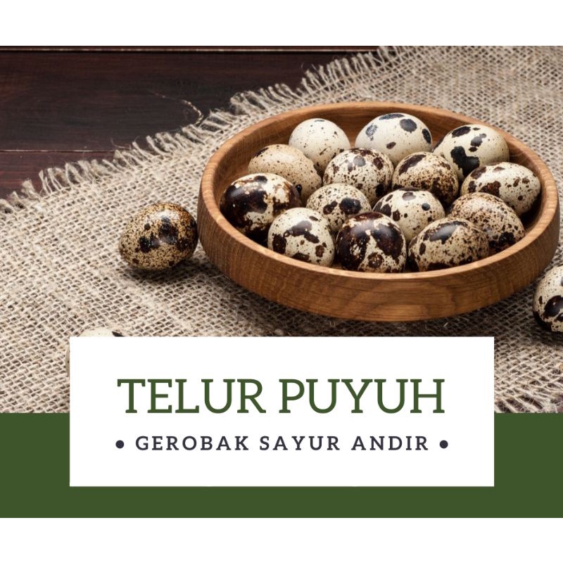 

Telur Puyuh Mentah / 250gr