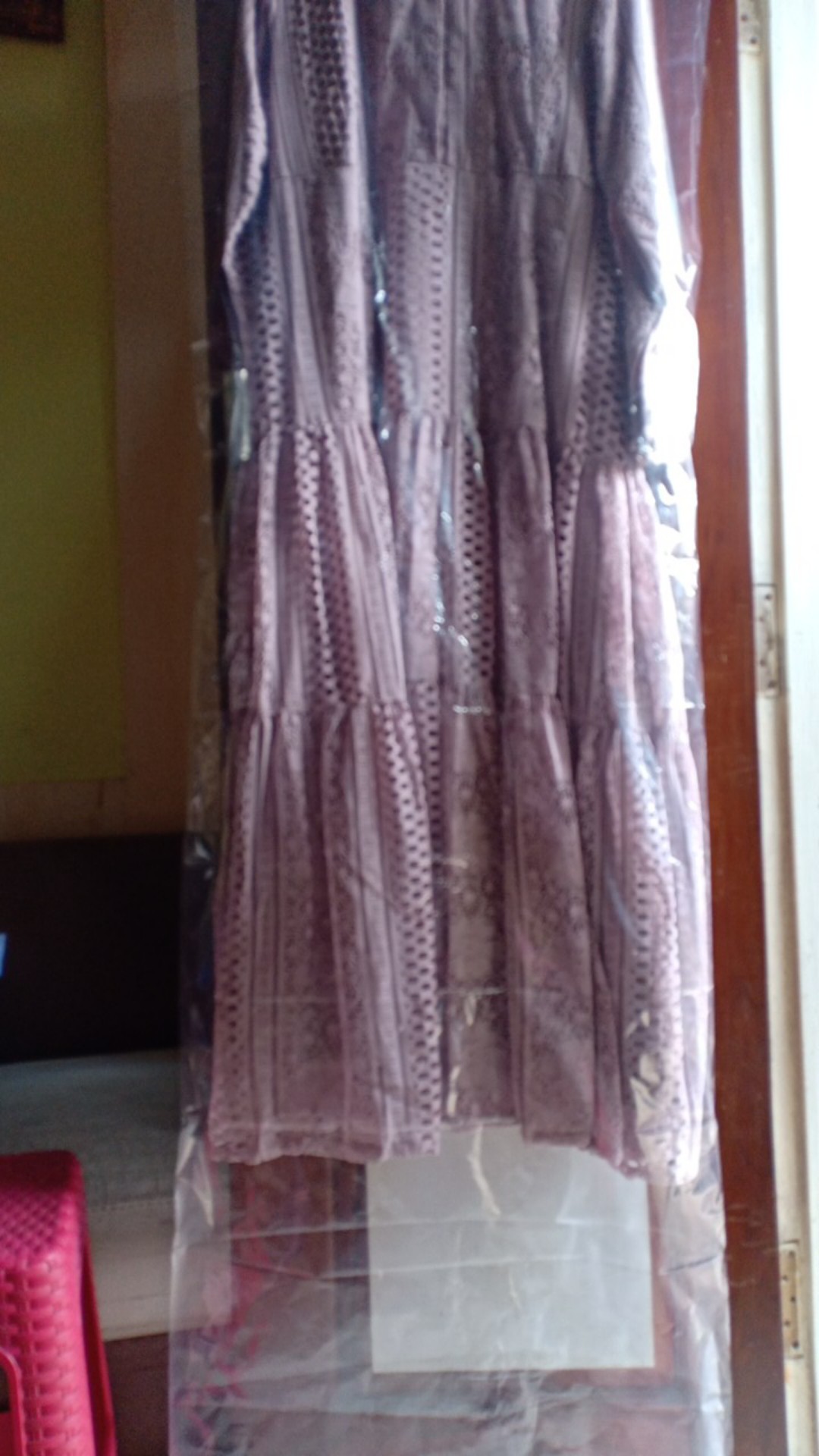 Plastik Laundry Gantung Uk.60x185 - Cover Packing Pembungkus Gaun Dress Gamis Panjang