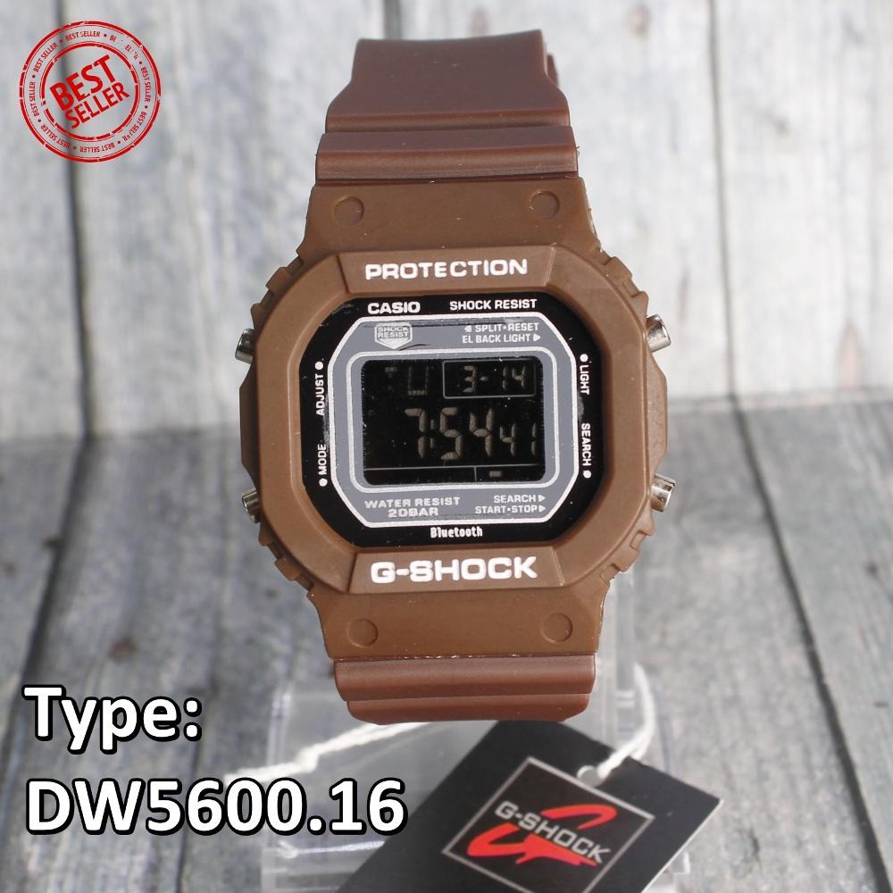 Jam tangan Casio DIGITAL G Shock GLS5600 DW5600 Brown Coklat pria anak anak fashion keren kado R61