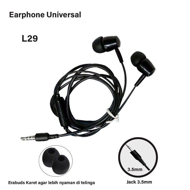 Headset - Earphone L29 Stereo.