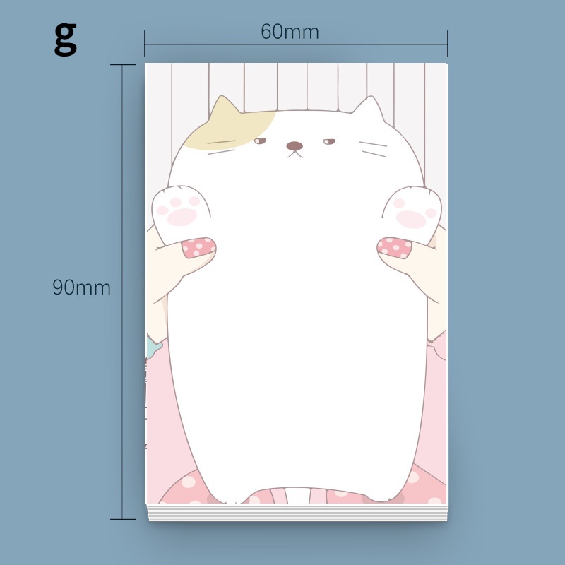 Non-sticky Memo Pads Students Cute Notebook Journal Book Stationery Supply