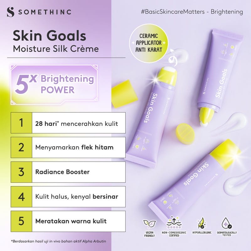 SOMETHINC BASIC SKINCARE - BRIGHTENING SERIES | SKIN GOALS Vita Propolis Essence Toner / Moisture Silk Creme