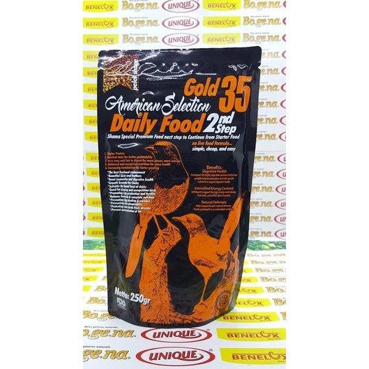 AMS 250 GRAM STEP 2 PAKAN PUR VOER HARIAN BURUNG MURAI