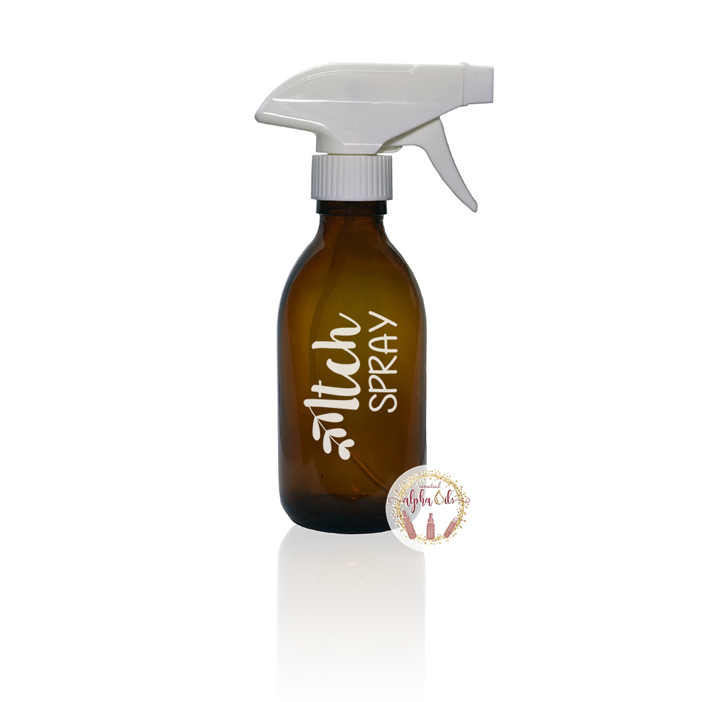 

Sticker Decal DIY Spray Essential Oil Itch Spray - White - Medium