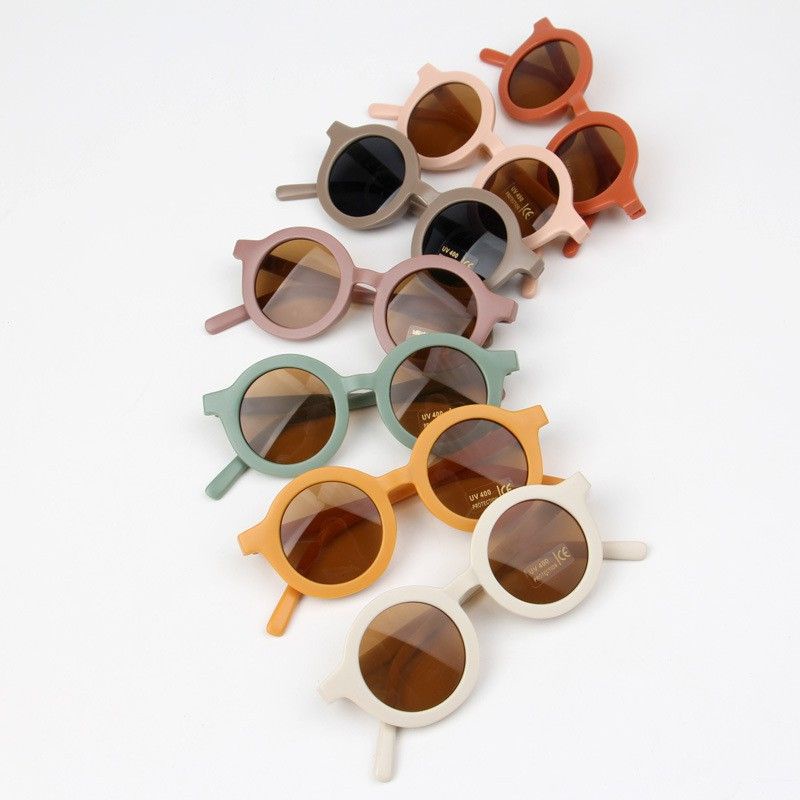 Kacamata Anak 0-8 tahun Kids Sunglasses Colorful Kacamata Bayi Circle Frame Fashion