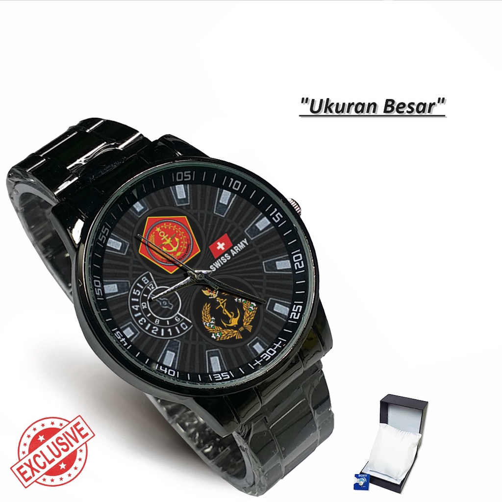 Jam Tangan Rantai Couple Logo MABES TNI - A.L GARUDA (Amazing)