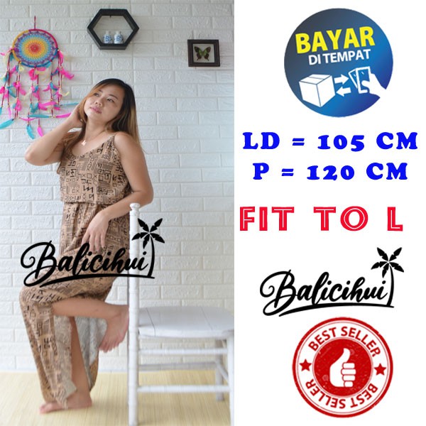 Balicihui Dress Kipir Panjang Etnik Bali Daster Kipir Bali Adem