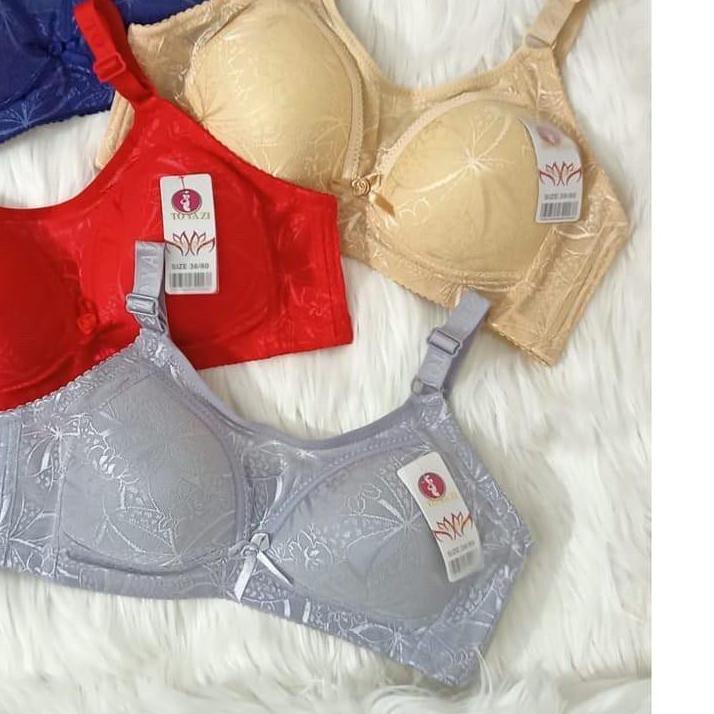 ♫ TOYAZI | Bra BH Kemben Bh busa SUPER JUMBO TANPA KAWAT kait 4 / Bh super JUMBO KAIT 4 Toyazi C988 