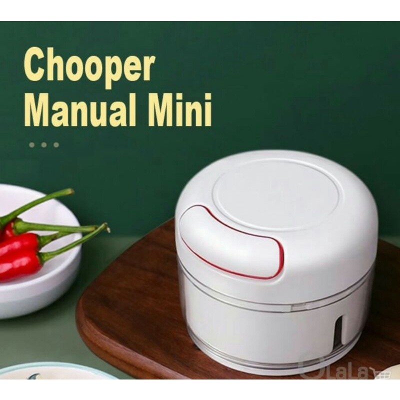 Blender Chopper Tarik Manual Mini Portable Tanpa Listrik Hand Blender Grinder Penggiling Daging Peng