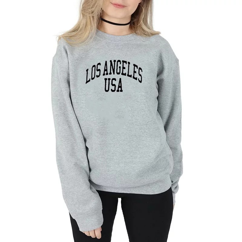 USA LOS ANGELES SWEATER UNISEX - ATASAN TEBAL KEKINIAN TERLARIS