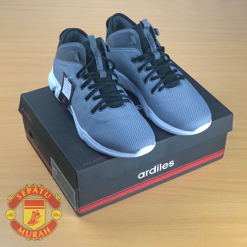 Sepatu Basket Ardiles Sedona Abu-Abu/Hitam