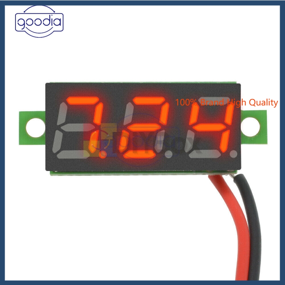 ღ[IN STOCK/COD]ღ 0.28&quot; Mini 2Wire Voltage Meter Red LED Panel 3-Digital Display Voltmeter