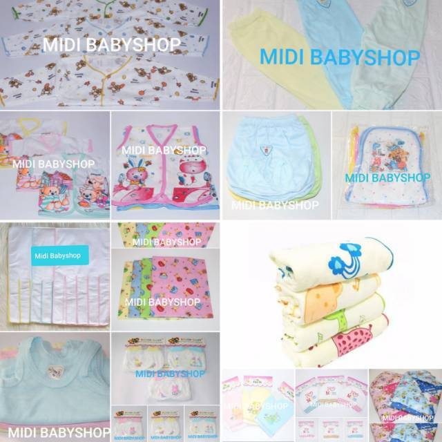 38 Pcs Paket hemat perlengkapan bayi baru lahir Toko Midi Babyshop - SNI