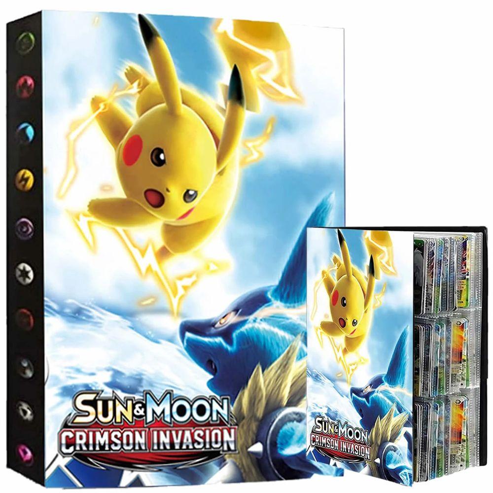 Lanfy Album Pokemon Buku Pokemons Mainan Anime 432kartu 9saku VMAX GX Kolektor Buku Game Card Binder