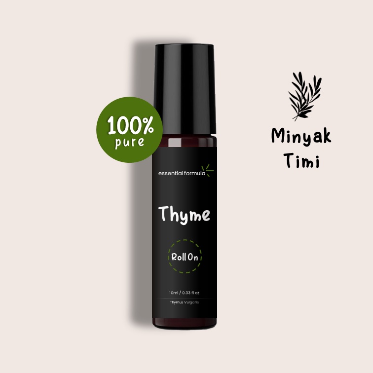 10ml Organic Thyme Essential Oil Roll On Minyak Timi Murni 100%